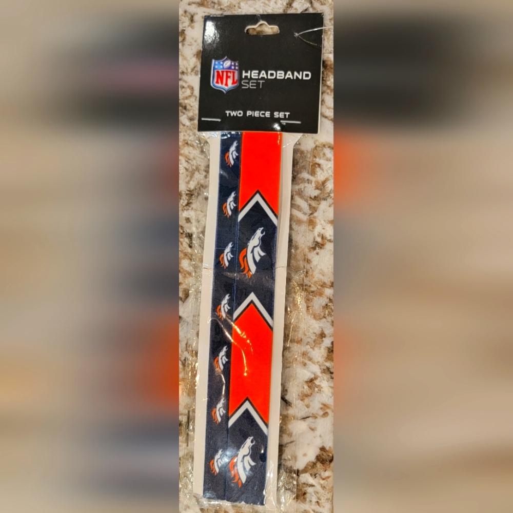 Denver Broncos - NFL- Little Earth Headband- Two Piece Set.